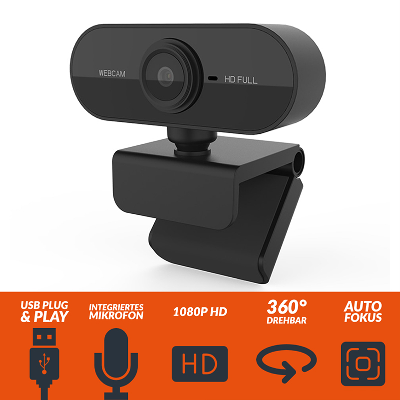 Vocatone Full HD Webcam mit Autofokus