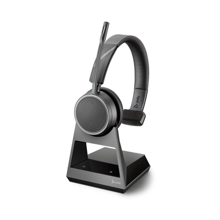 Poly Voyager 4210 Office Bluetooth Headsetsystem, 2-Way Base mit USB-C für PC, Tischtelefon und Mobiltelefon