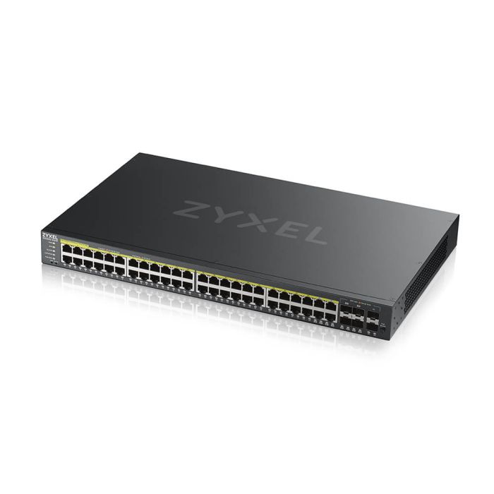 Zyxel Switch GS2220-50HP, 44x Gigabit PoE + Ports, 4x Combo,2x SFP, managed L2