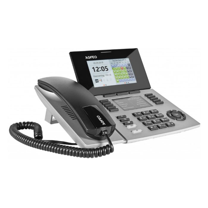AGFEO ST56 SENSORfon Systemtelefon silber