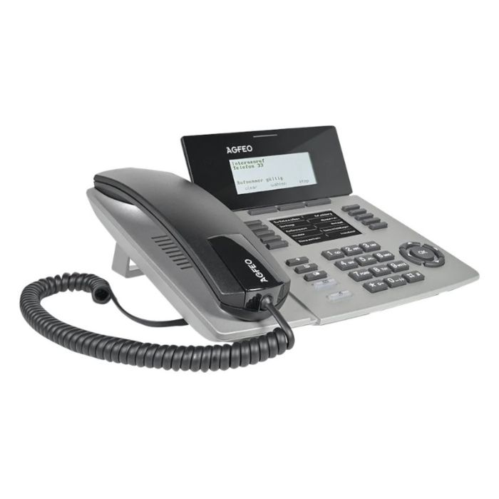 AGFEO Systemtelefon ST54 IP SENSORfon silber