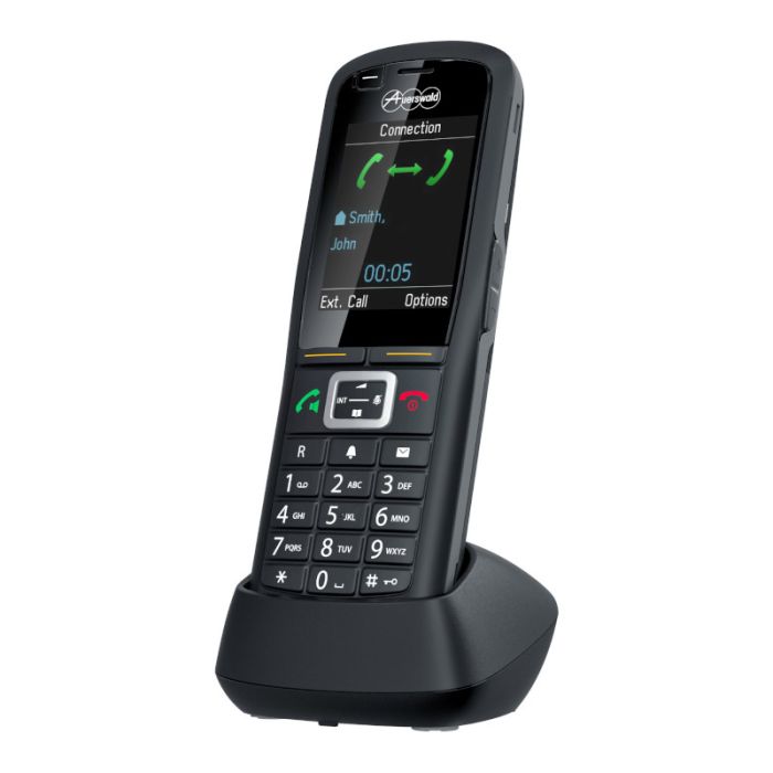 Auerswald COMfortel M-730 DECT Phone mit Ladestation, IP65, BT und 3,5mm Headsetanschluß