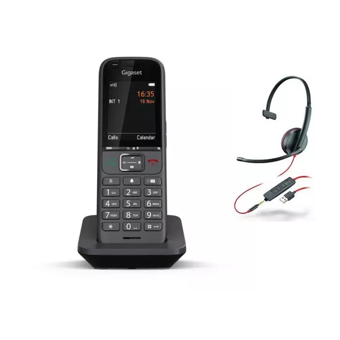 Gigaset S700H Pro schnurlos Telefon für Fritzbox & Poly Blackwire  3215 Headset 