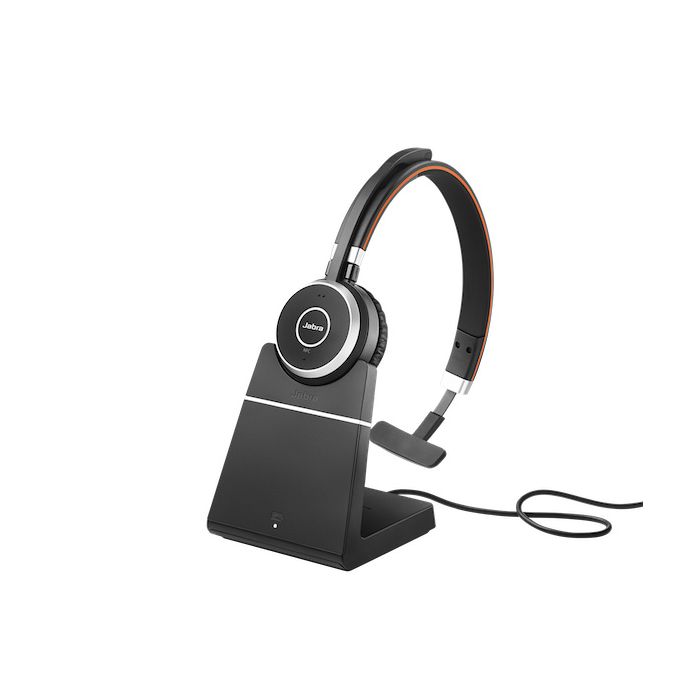 Jabra Evolve 65 SE UC Mono Bluetooth Headset inkl. Link 380a und Ladestation