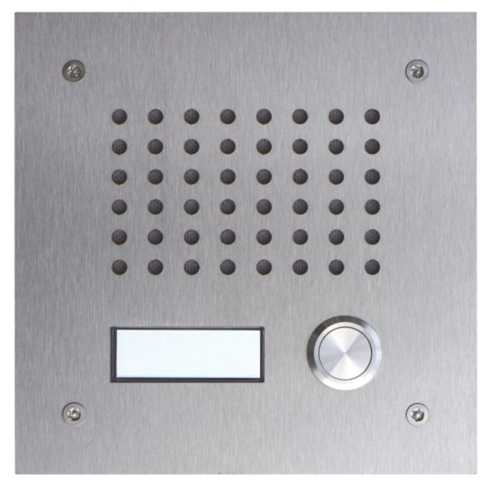 L-TEK Türstation KLASSIK 1 Edelstahl für Fritzbox, Speedport - a/b Port
