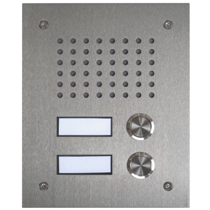 L-TEK Türstation KLASSIK 2 Edelstahl für Fritzbox, Speedport - a/b Port