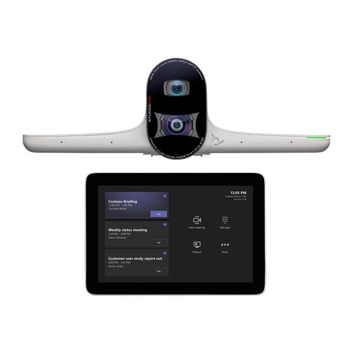 Poly Large Room Kit mit E70 & GC8  Touchpad - Videokonferenzsystem