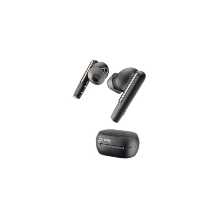 Poly Voyager Free 60+ UC Teams USB-A Bluetooth Headset , schwarz