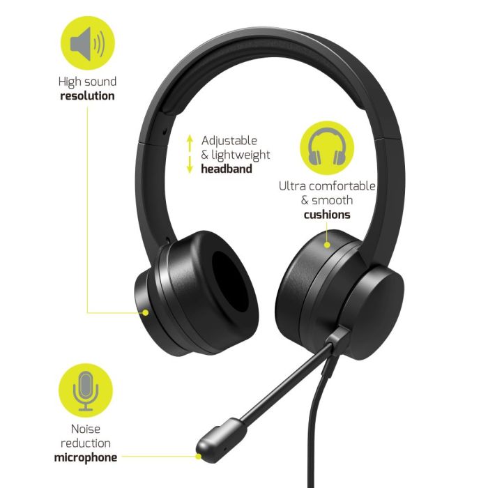 Port Designs HEADSET COMFORT OFFICE USB-A & USB-C