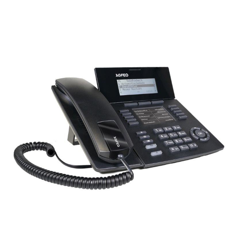 Agfeo ST42 Schwarz Systemtelefon Display Beleuchtet
