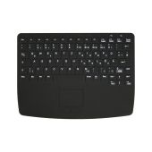 Ateg desinfizierbare Funk-Kompakttastatur mit Touchpad,IP68, schwarz