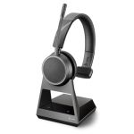 Poly Voyager 4210 Office Bluetooth Headsetsystem, 2-Way Base mit USB-C für PC, Tischtelefon und Mobiltelefon