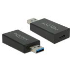 Delock Konverter USB 3.1 Gen2 TYP A auf USB TYP C Buchse Schwarz