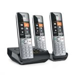 Gigaset Comfort 500A duo silver-black - Analog-Telefon - Anrufbeantworter