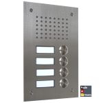 L-TEK Türstation Klassik 4 Edelstahl für Fritzbox, Speedport - a/b Port