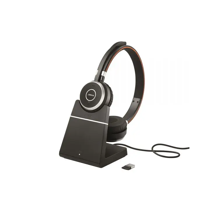 Jabra Evolve 75 SE Bluetooth Headset mit Ladestation und USB Bluetooth Dongle